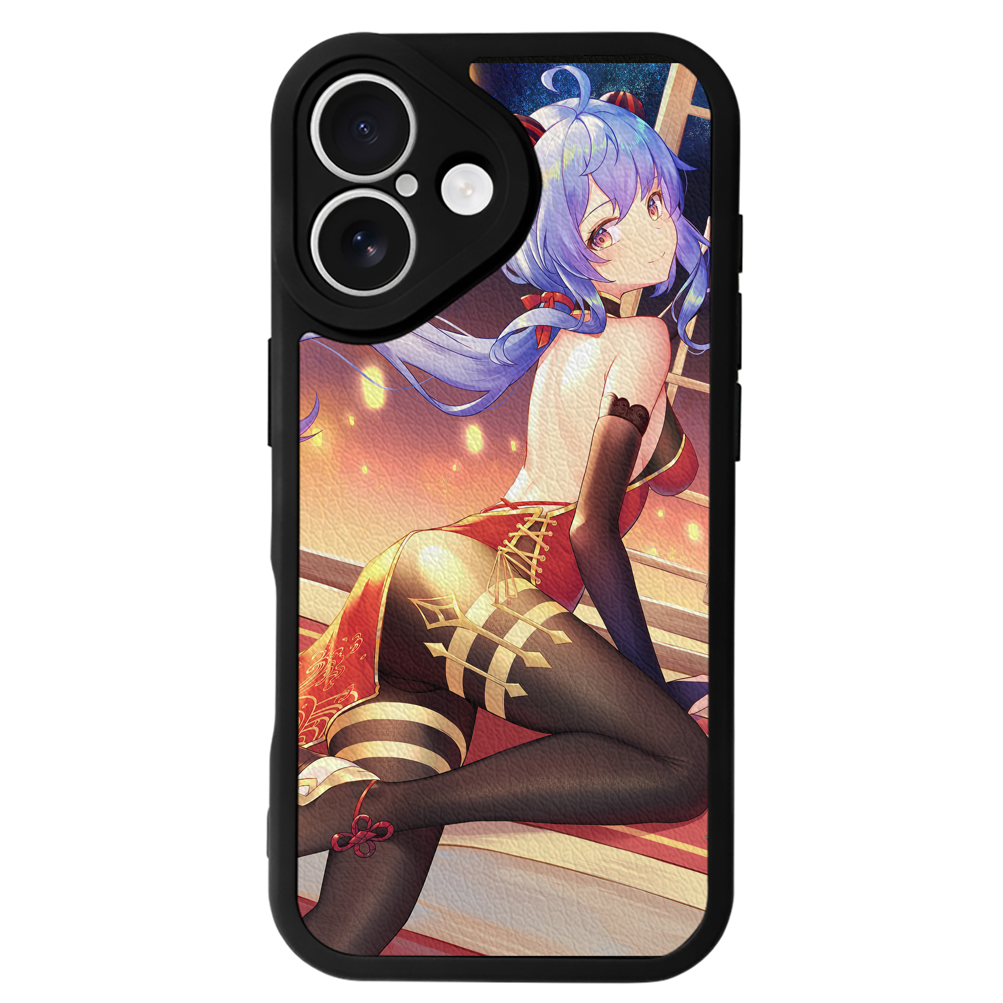 げんし神 genshin 【iPhone 16シリーズ対応】シリコンスマホケース（レザー調） 材質：シリコン